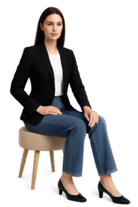 women’s high-waist denim jeans