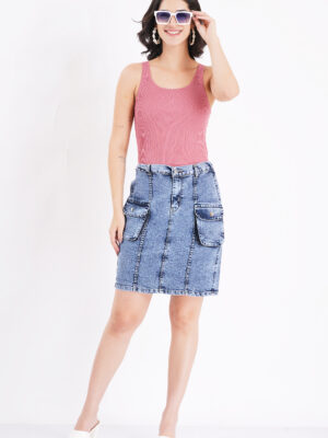 Stylish Denim Mini Skirt